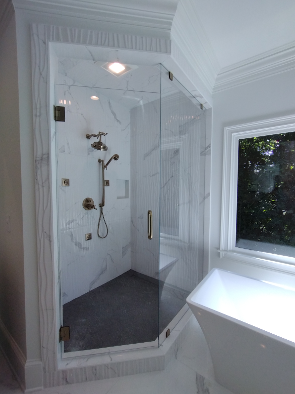 This is Brushed Bronze hardware which matches Delta's Champagne Bronze fixtures!